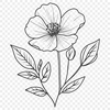 Artistic Wild Flower In SVG - For Free Download, Commercial Use