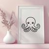 Unique Octopus - DXF For Commercial Use