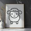 Artistic Sheep In DXF For Free Download