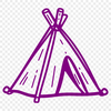 Tent Clip Art In DXF File Format For Free Download