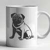 Creative Pug Decal - Free SVG