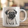 Beautiful Pug - Sublimation PDF