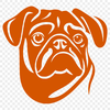 Pug Stencil In SVG, PNG, PDF And DXF Formats