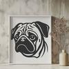 Free Pug Files For Digital Download In DXF Format