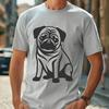 Unique Pug Vector Art