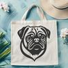 Pug Digital Drawing In PNG & SVG - Free Digital Download