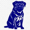 Beautiful Pug SVG - For Laser Engraver Project