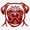 Free Beautiful Pug - Free PNG Download, Commercial Use