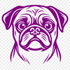 Stunning Pug In DXF Format - Free Download