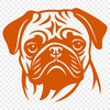 Unique Pug - PNG For Commercial Use