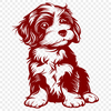 Sitting Dog SVG - Digital Art For Commercial Use