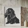 Sitting Cocker Spaniel Vector Craft File