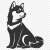 Sitting Shiba Inu DXF - Design For Commercial Use