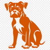 Creative Sitting Boxer - PNG Digital File