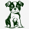 Artistic Puppy In SVG Format - Free Download