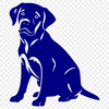 Cute Sitting Labrador Retriever Digital Art