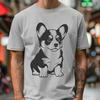 Unique Sitting Welsh Corgi In DXF - Commercial Use