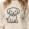 Cute Sitting Labrador Retriever - SVG