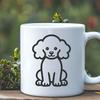 Sitting Poodle Image - Free DXF