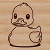Quacky Vector Illustration A simple vector illustration of a duck, suitable for digital crafting.