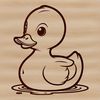 A colorful illustration of a duck in various poses, suitable for vector art designs.