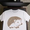 A high-quality SVG illustration of a hedgehog, suitable for cutting machines like Cricut or laser cutters.