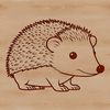 Neutral Toned Hedgehog Vector Art A detailed illustration of a hedgehog in a neutral color palette.