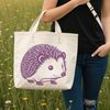 An SVG graphic featuring a hedgehog design suitable for cutting machines and laser engraving tools.