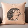 Vector Mammal with Prickly Scales An SVG representation of a small mammal with spines and a rounded body.