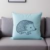 Free SVG Clip Art Hedgehog A detailed vector illustration of a hedgehog, suitable for use in graphics design projects.