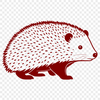 Quill-Tastic SVG Character A digital representation of a small mammal with spikes, created in vector format.