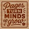 A close-up illustration of a person reading a book with inspirational quotes on the pages.