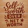Inspirational SVG Quotes for Confidence Boost Vector illustration of inspirational self worth quotes in a modern design style.