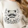 Beautiful Raccoon Clip Art An SVG design featuring a cute raccoon with intricate details.