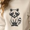 Raccoon SVG Clip Art Vector Graphic A high-resolution vector graphic of a raccoon, designed with precision for use in digital designs and crafts.