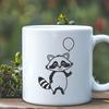 Vector Wildlife Design Template A raccoon illustration created in vector format, suitable for various applications.