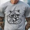 Vector Wildlife Art A detailed illustration of a racoon in a vector format.