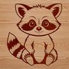 Raccoon animal illustration in vector format