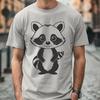 Vector Raccoon Graphic Design Element A vector illustration of a raccoon.