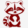 Realistic Raccoon Vector Design An SVG graphic featuring a realistic raccoon design suitable for various applications.
