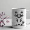 Creative Vector Raccoon Cutout Illustrative raccoon design made with vector graphics.