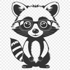 SVG Mascot Graphic Design Asset A high-resolution SVG image of a raccoon for use in graphic design projects.