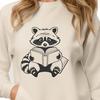 SVG Mammal Graphics for Cutting Machines A vector illustration of a raccoon, suitable for graphic design and cutting machine projects.