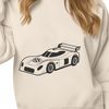 Racing Car Silhouette A high-speed racing vehicle with sleek design elements.