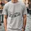 Speed Demon Racing Car Design A high-performance racing car speeding along a track, designed as a vector graphic.