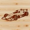 Racing car illustration in vector format, suitable for cutting machines like Cricut or laser cutters.