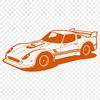Racing Car Design SVG Template A sleek racing car design, perfect for cutting out with a Cricut or laser cutter.