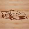 Racing Vehicle Design Clip Art A detailed vector illustration of a sleek racing car with sharp lines and bold design.