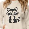 A high-quality digital illustration of a raccoon in a simple style, suitable for clip art or vector design projects.