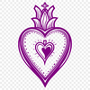 Sacred Heart Symbol in SVG Format A stylized representation of the Sacred Heart in vector format, suitable for various design applications.